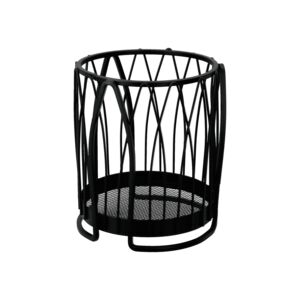 UTENSIL HOLDER TWIST ROUND BLK SPECTRUM UTENSIL HOLDER TWIST ROUND BLK SPECTRUM